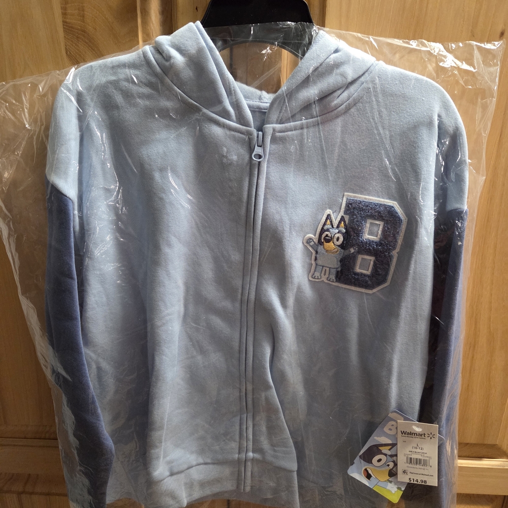 Kids Bluey Hoodie - Light Blue